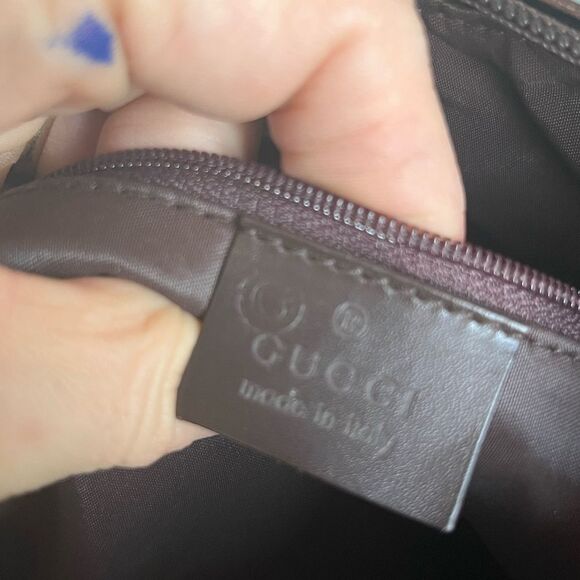 Gucci Pink Canvas Top Handle Hobo s122 - Picture 12 of 14